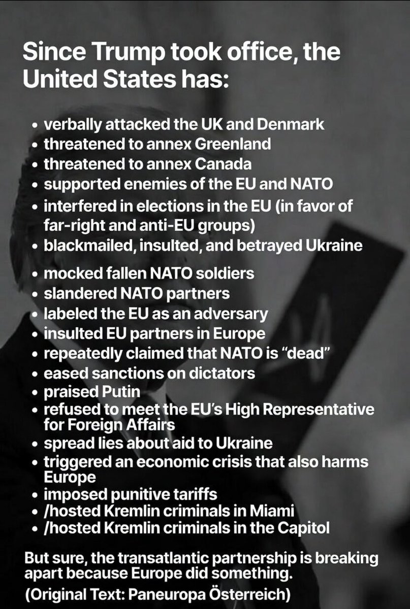 VilleHKpo's tweet photo. @RapidResponse47 @PressSec @POTUS Trump and his administration are so stupid that they don't understand that NATO is a defense alliance. NATO does not help individual countries in a war of aggression.

Trump hasn't been doing very well with his former allies anyway... https://t.co/Q9cPjU0Wdc