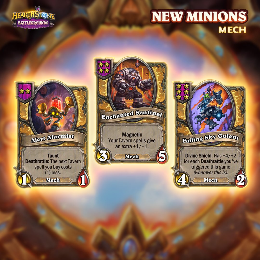 Elementals, pirates, and mechs!  Which of these minion types do  you think will be on top for the new Battlegrounds season?