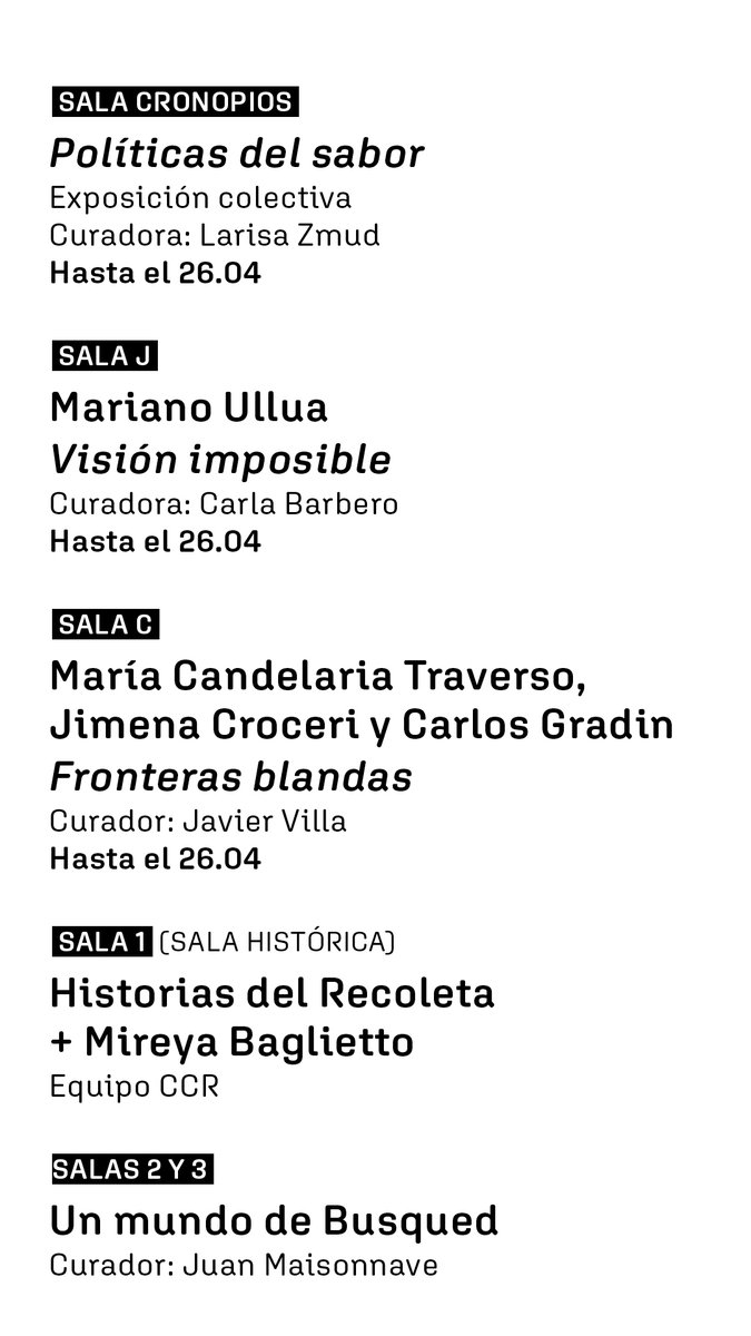 CENTRO CULTURAL RECOLETA tweet media