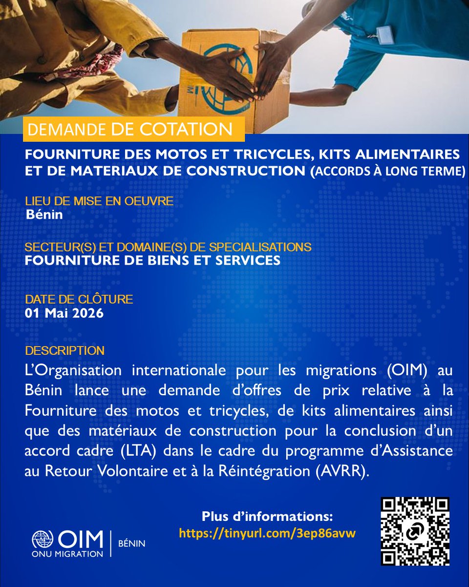 OIM Bénin tweet media