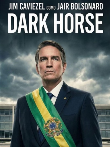 ericofilipe's tweet image. O ator norte-americano Jim Caviezel, através das redes sociais, divulgou o primeiro cartaz oficial de ‘Dark Horse’, cinebiografia do ex-presidente do Brasil Jair Bolsonaro. 
#liberdadebolsonaro #LibertemBolsonaro #BolsonaroFree