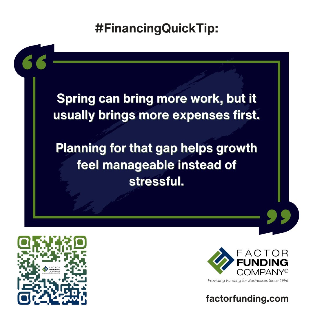 More activity often means more upfront cost.

Plan for the gap before payments catch up.