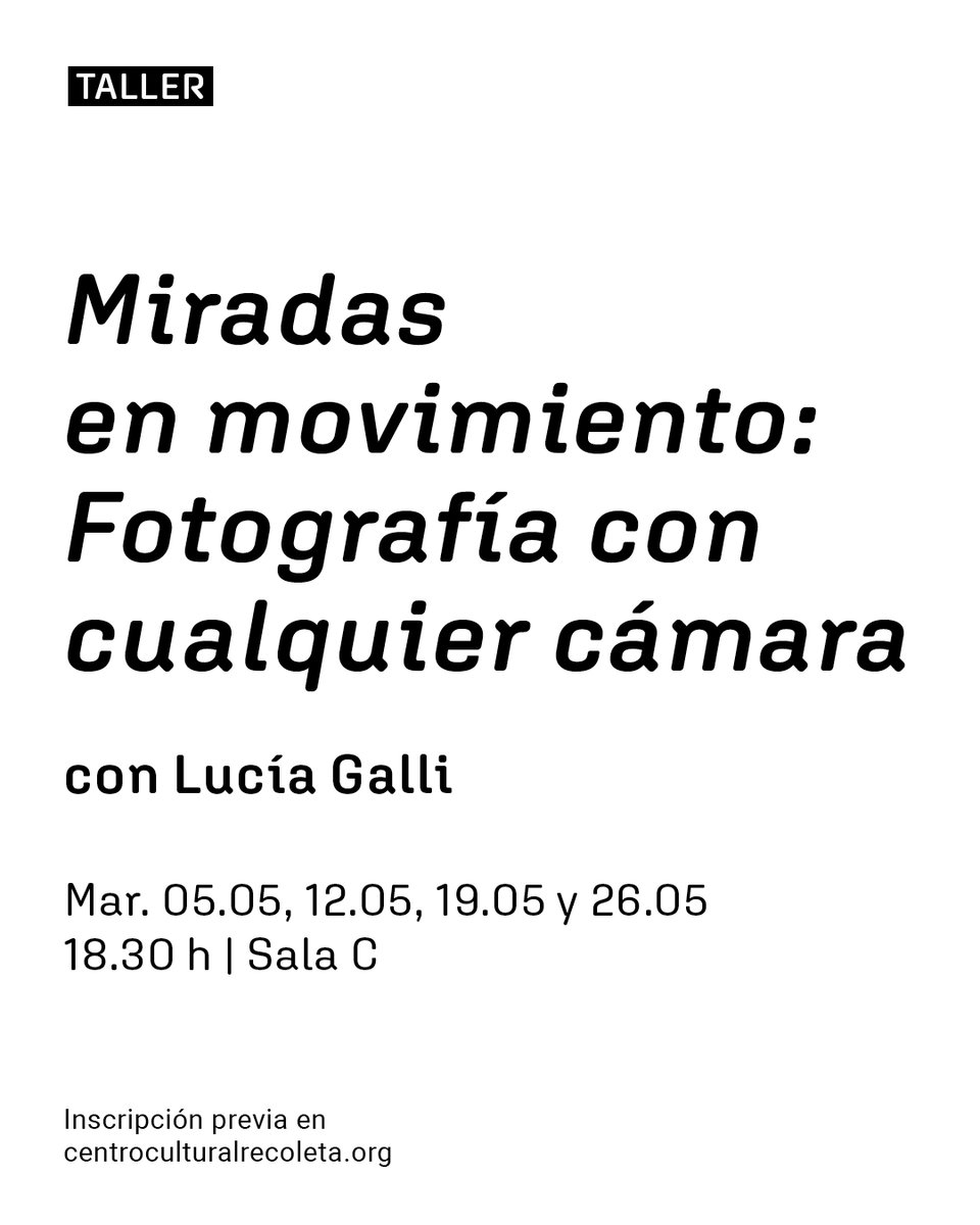 CENTRO CULTURAL RECOLETA tweet media
