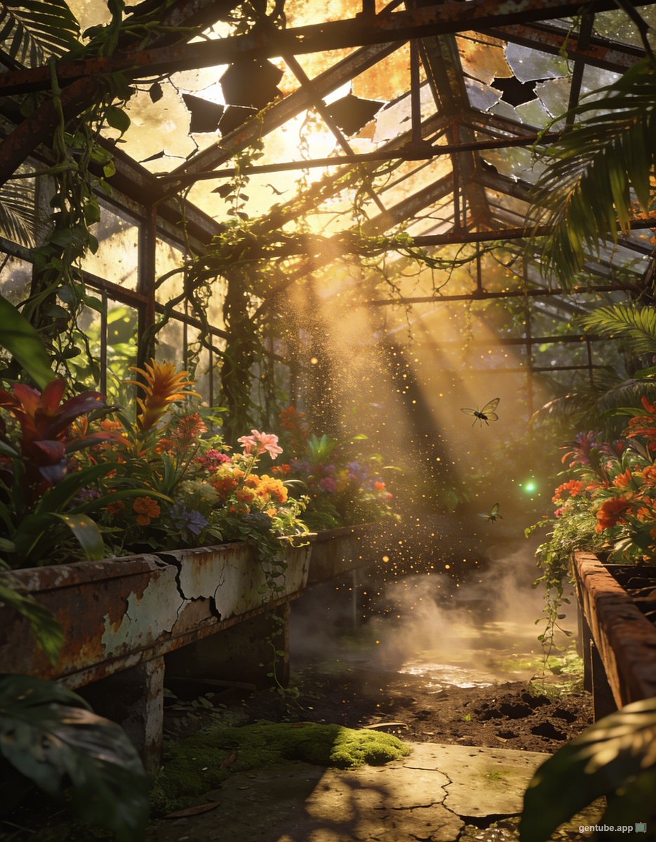 GenTube_app's tweet photo. Abandoned greenhouse deep in the jungle https://t.co/gUfQsUG5Z8