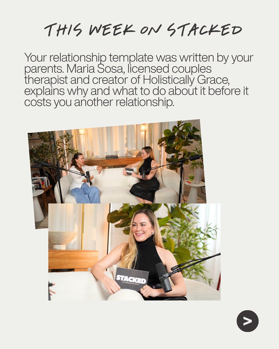 EmilyDempsey's tweet image. Love isn’t built on overgiving, people-pleasing, or carrying the relationship alone.

If it feels like “fireworks,” it might not be love. It could be attachment patterns repeating.

Listen to more on STACKED via any platform

#@STACKED #SelfWorth #ModernDating #PersonalGrowth