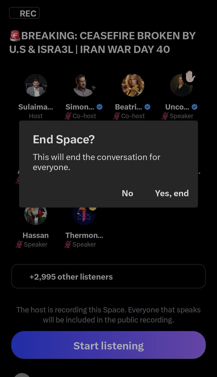 sparkydiro's tweet photo. @ShaykhSulaiman When you click join it gives you End Space? https://t.co/Uv9hvKhMI9