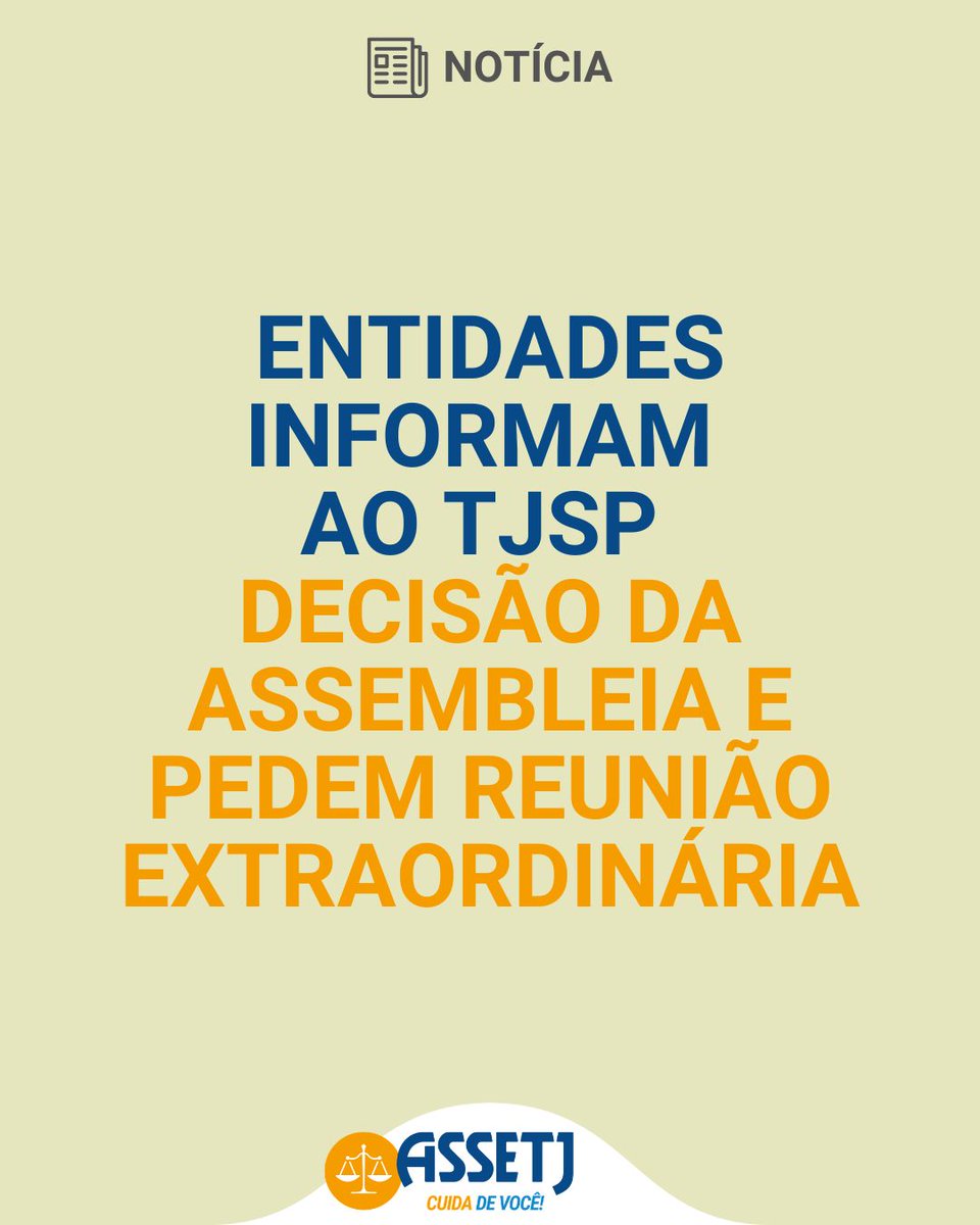 A Fespesp e o conjunto de entidades protocolaram o Ofício nº 09/2026, comunicando formalmente a decisão da Assembleia Geral dos Servidores, que deliberou pela aceitação inicial do índice de 4,25%, condicionada à continuidade imediata das negociações.
assetj.org.br/noticias/asset…