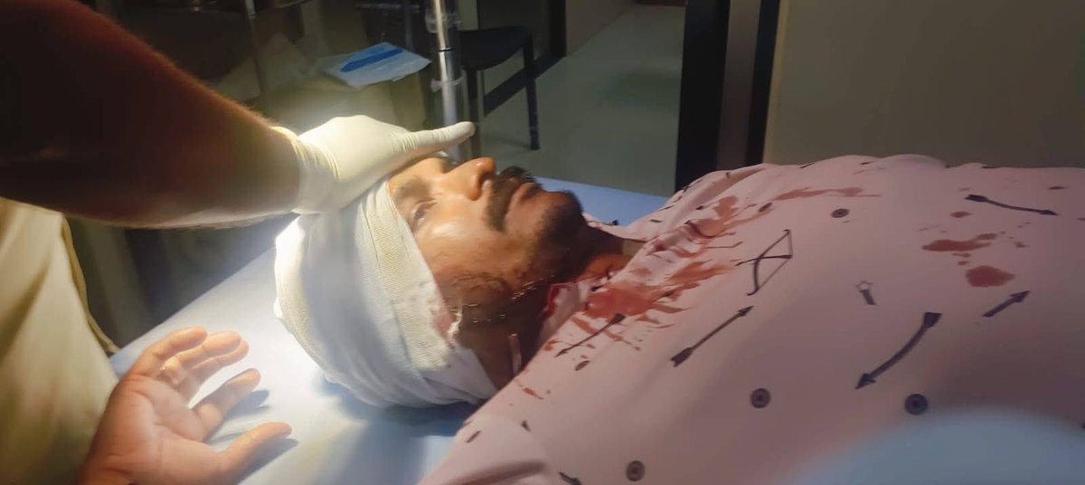 This is the ground reality of Kerala.🚨🚨

BJP worker Shyju was attacked at Kunderipoyil, Kannur while returning after signing a booth agent form.  
Just two days earlier, a bomb attack targeted a BJP councillor’s house in the same area.

This is what Kerala BJP karyakartas face