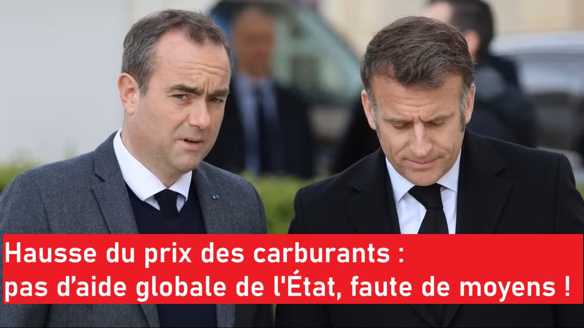 Fils2Psy's tweet photo. Si quelqu'un a une photo où l'on voit un membre du gouvernement Lecornu sortir de l'argent de sa poche pour payer le plein de #carburant, je suis preneur de ce joli moment de bonheur simple !
Je crois que le Président Macron nous prend pour des cons ! https://t.co/KXC3dEPOS7