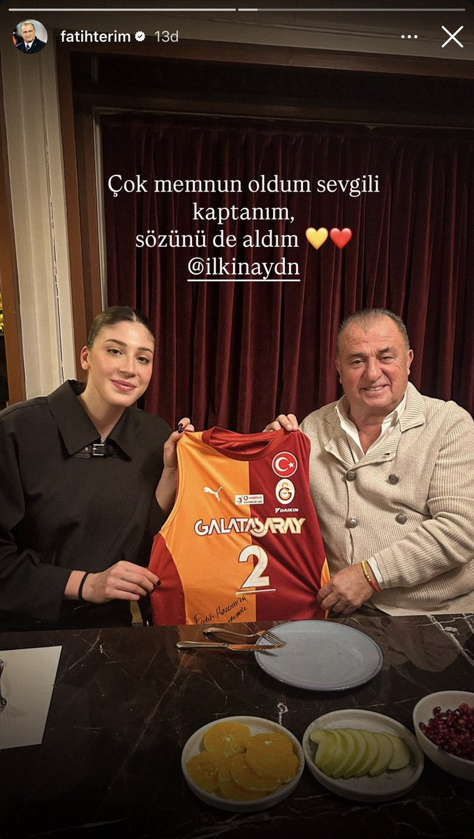 Fatih Terim: "Voleybolcu kızlarımız için, Galatasaray için çok önemli. İlkin söz vermişti bana."