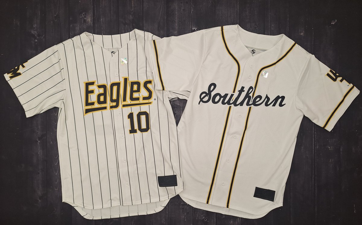CBM_USM's tweet photo. Your favorite jerseys just got an upgrade! Same classic look but in a new breathable material.

#SMTTT #goldeneagles #usmbaseball https://t.co/zcgUX460hk