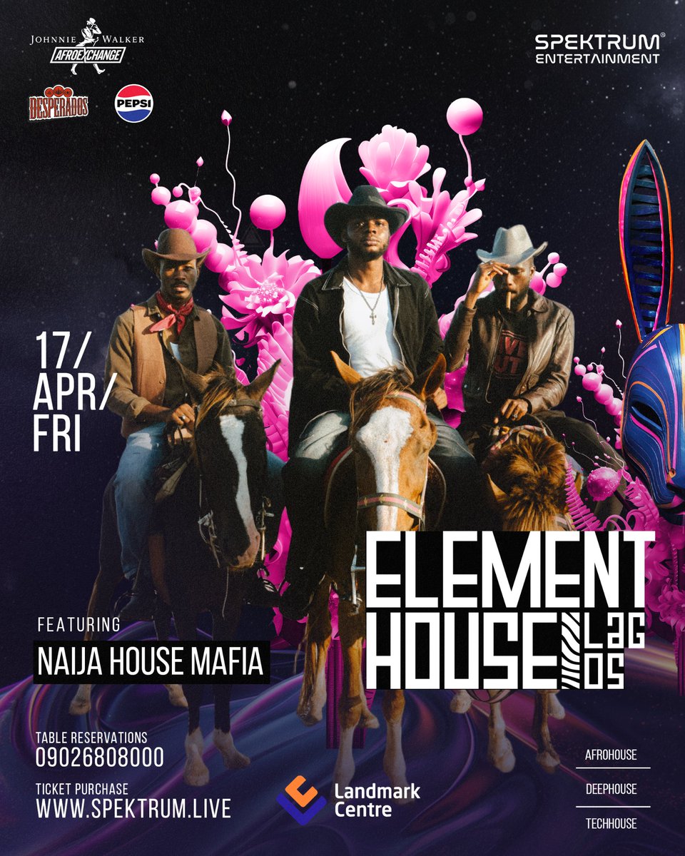 spektrumng's tweet image. April 17th — Naija House Mafia at Element House.

spektrum.live
.
#ElementHouse 
#HouseMusic 
#AfroHouse 
#Lagos 🇳🇬 
#Nigeria
