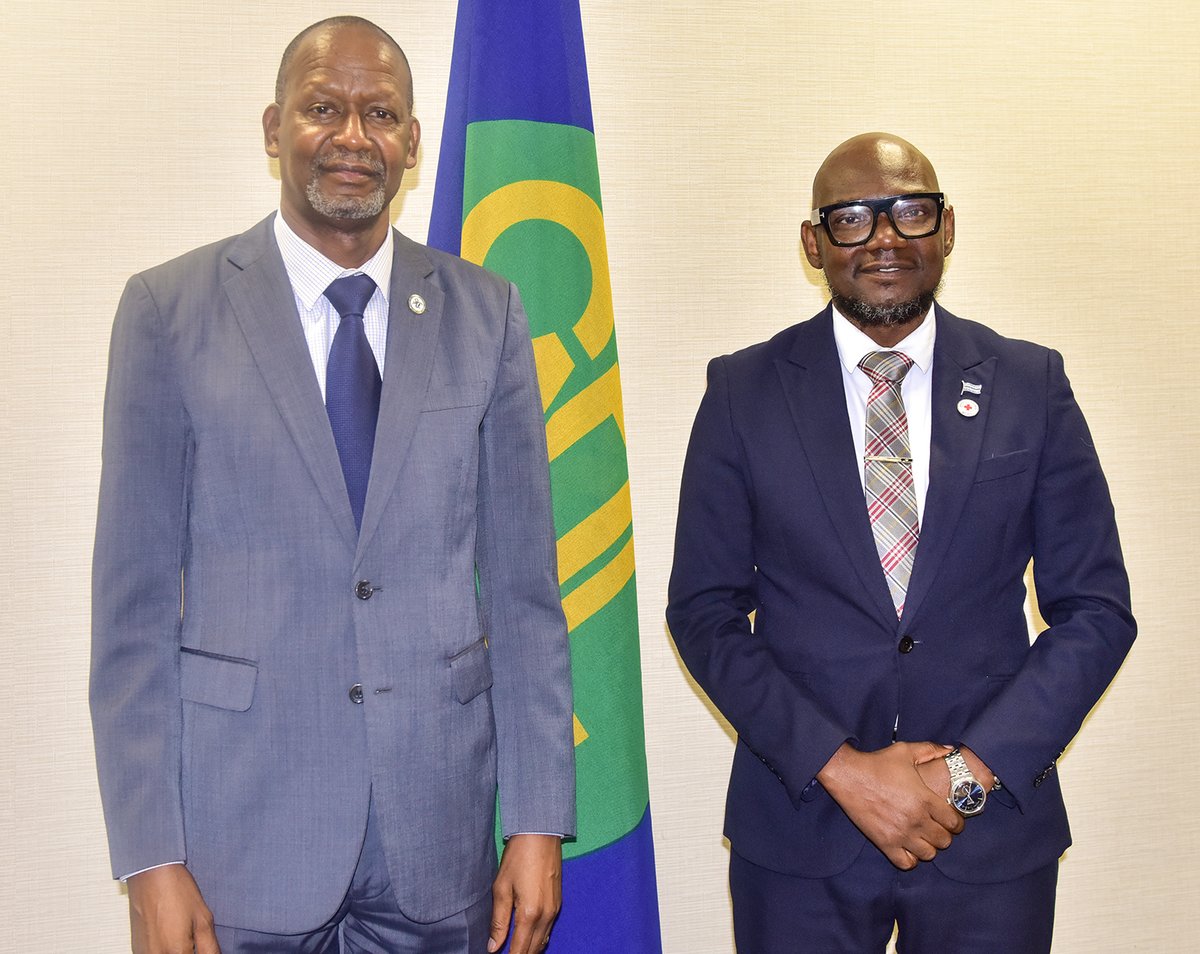 SADC_News's tweet image. Today, @EliasMagosi, #SADC ES met Ms. Mercy Laker, Head of Delegation @ifrc Pretoria Cluster. The parties discussed cooperation on disaster preparedness and humanitarian response, implementation of MoU &amp;amp; reaffirmed commitment to strengthening humanitarian responses @AngeleMakombo