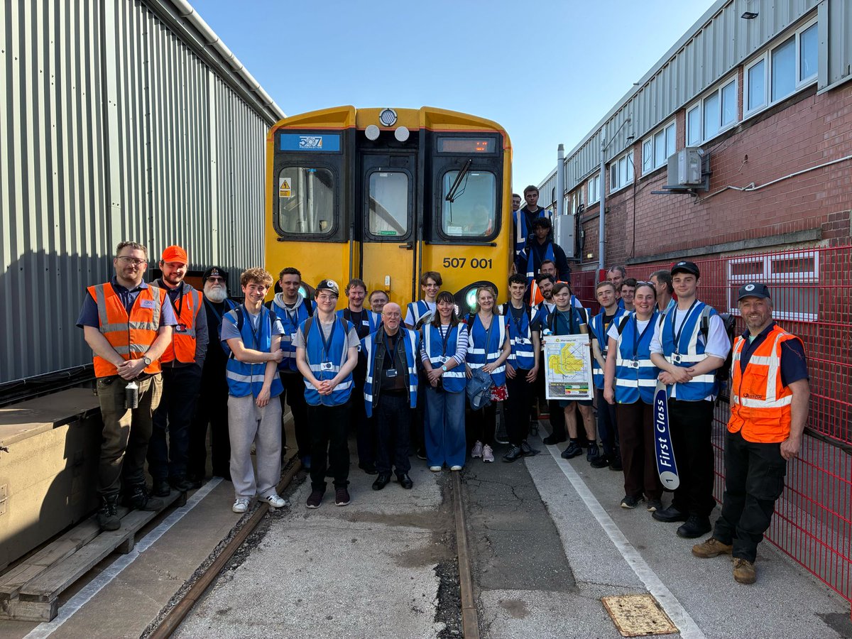 class_507's tweet image. Today we welcomed society members to Litchurch Lane. They enjoyed a tour of some of @AlstomUK’s train manufacturing facilities, and of course, a visit to 507001 complete with simulator. A thorough enjoyable day for all involved!