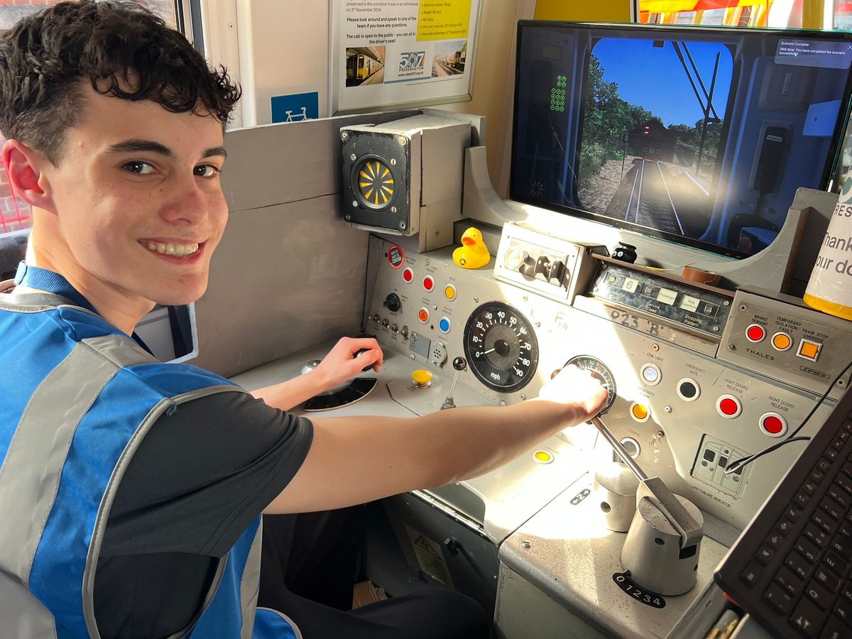 class_507's tweet image. Today we welcomed society members to Litchurch Lane. They enjoyed a tour of some of @AlstomUK’s train manufacturing facilities, and of course, a visit to 507001 complete with simulator. A thorough enjoyable day for all involved!