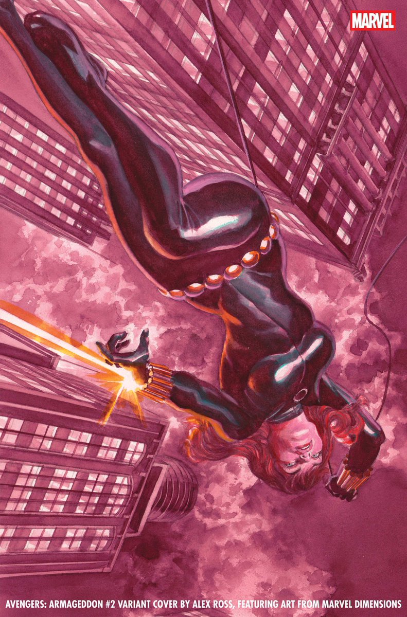 new black widow cover by alex ross 🖤