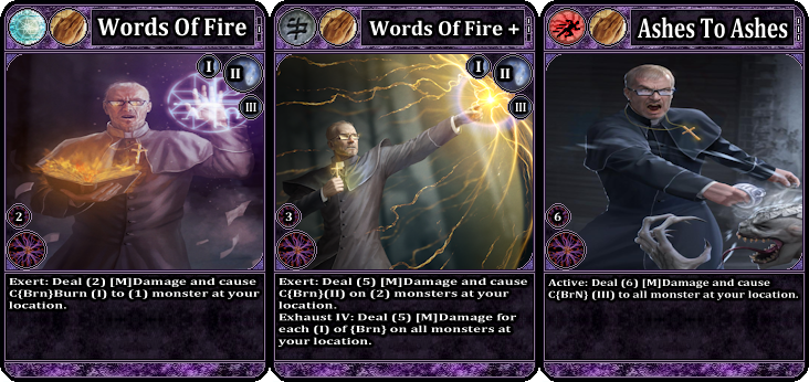 Jon44203's tweet photo. Here is the card art for Father Barstow. One of the three starting players in Amethyst Falls. His deck plays as a hybrid between a healer and a magic damage dealer. He also supports drawing select cards from your deck. https://t.co/r7QPf5TYCX