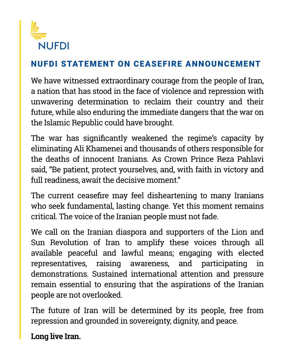 National Union for Democracy in Iran tweet media