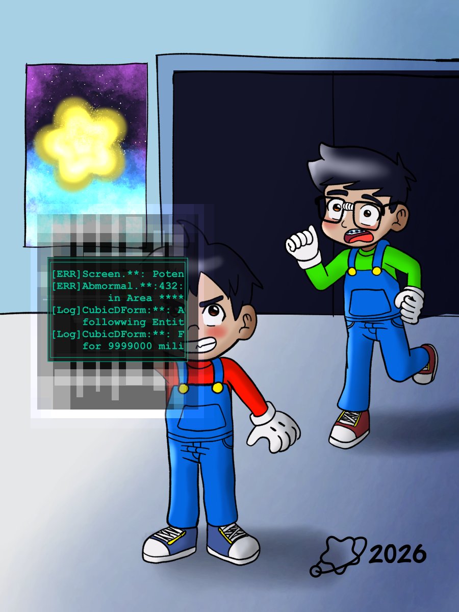 cosmicnerdboy's tweet photo. "Erick: Hey! What are you doing? you can't—"
"Victor: Look what I found! It's the same one that appears on—"

and so we may never know what his little brother has ever shown that day.... https://t.co/OpTDVnibnS