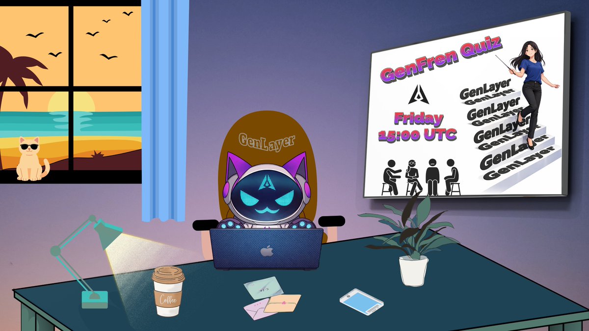 spin230657's tweet photo. The GenFren Quiz has long since ceased to be just a quiz.
Now it's a warm Friday get-together with like-minded people.
If you want to capture that spirit, join the banner-making contest🎨
Quiz Time: Friday,15:00 UTC
Location: GenLayer Discord #genfren-quiz
https://t.co/LQoatcCUVs https://t.co/xm4EzQVIzn
