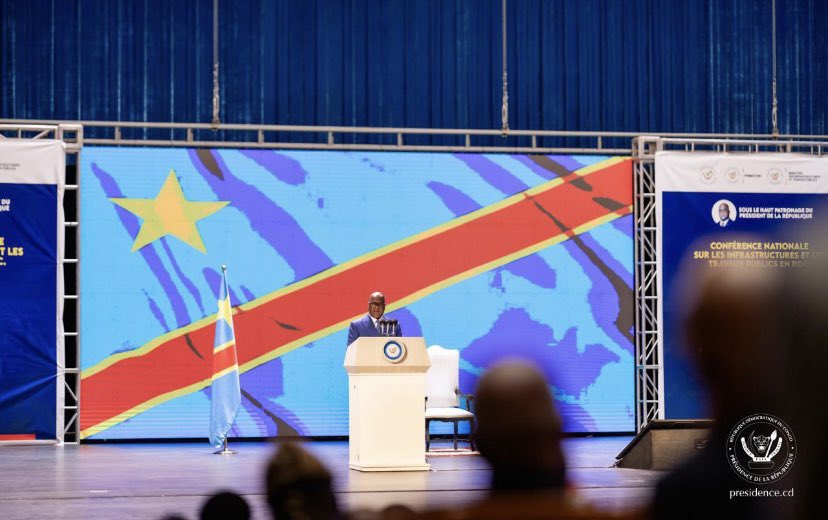 JovahnieT's tweet image. #RDC ce 8 avril 2026, au Centre culturel et artistique des pays d'Afrique centrale, le Chef de l'Etat @fatshi13 a orienté son discours autour de l'ambition de faire des infrastructures et des travaux publics le socle de la diversification de notre économie et de l'intégration