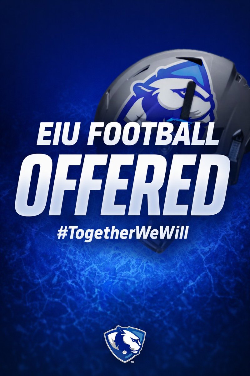 dylan_bunbury's tweet photo. BEYOND GRATEFUL AND BLESSED TO RECEIVE MY FIRST D1 FROM EASTERN ILLINOIS UNIVERSITY!!! 🔵⚪️ @McclanathanOL @CoachRod16 @PatrickLaumatia @CoachMitchGW https://t.co/lCuPYvh9UL