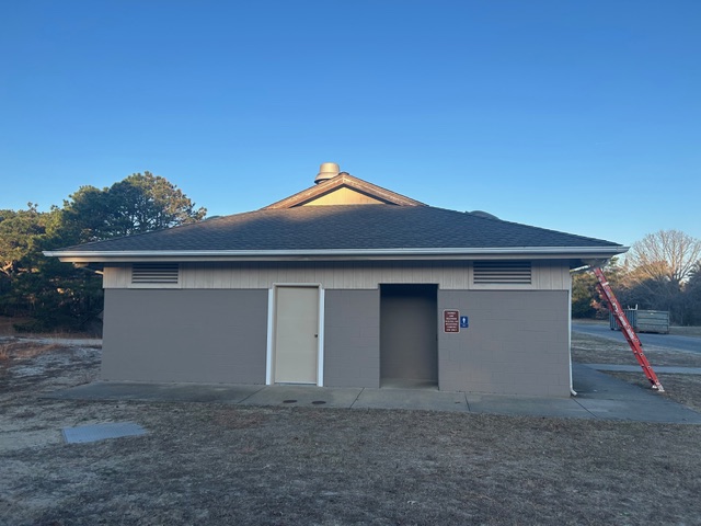 vs_inc's tweet image. We've successfully completed another project at Cape Henlopen DE State Park. Our excellent team installed 8 new VELUX skylights and replaced lots of decking timbers, using GAF Weathered Wood HDZ lifetime warranty shingles. #QualityService #Skylights #DeckingTimbersRestoration