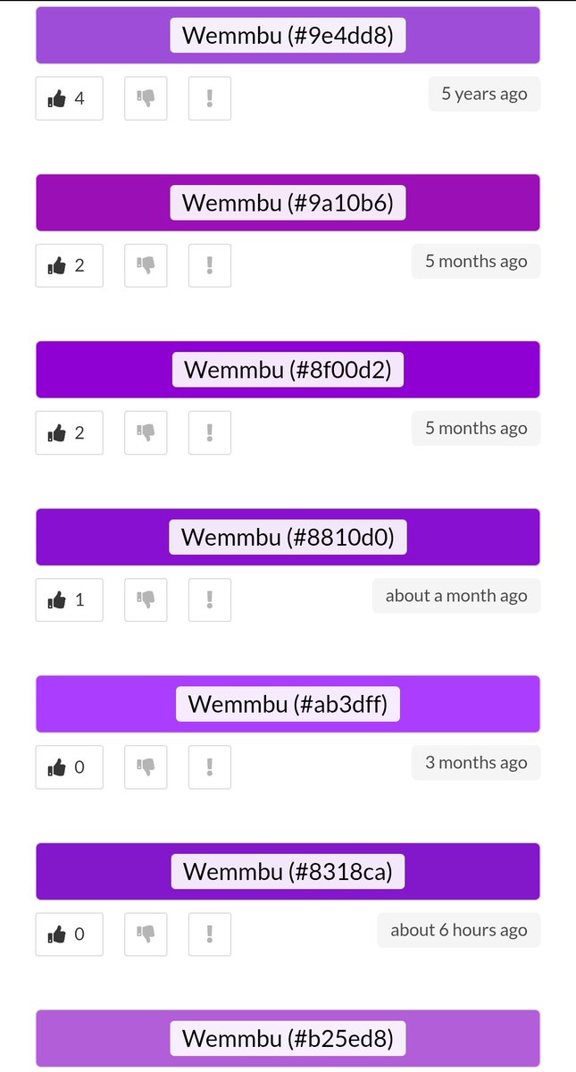 wemmsical's tweet image. which one of you named every single shade of purple wemmbu except for his actual shade #8b00cd 😭