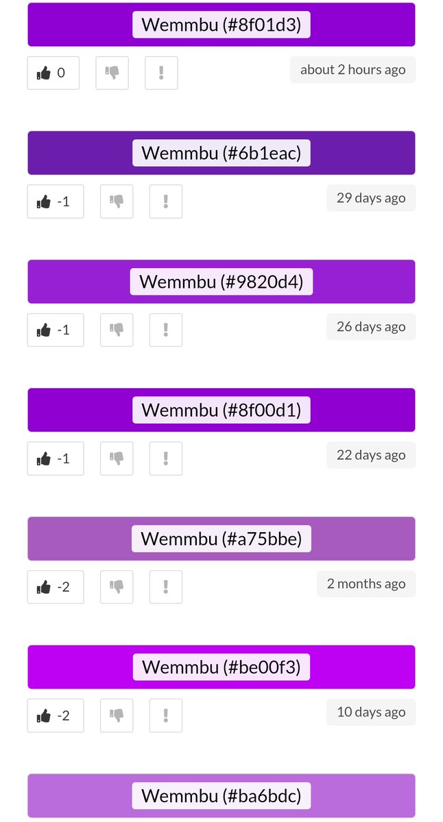 wemmsical's tweet image. which one of you named every single shade of purple wemmbu except for his actual shade #8b00cd 😭