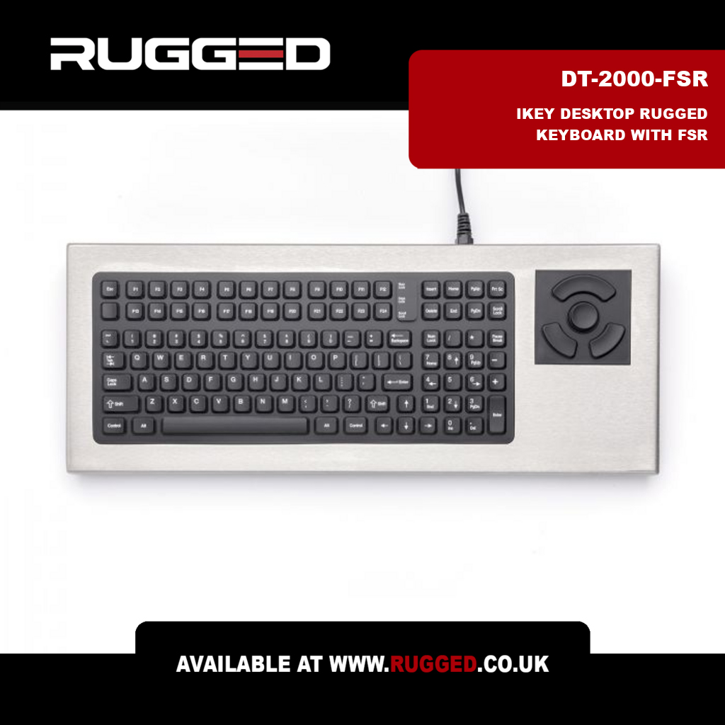RuggedUK's tweet image. Introducing the DT-2000-FSR Rugged Keyboard by iKey. NEMA 4X rated with stainless steel construction &amp;amp; integrated FSR pointing device. Robust 114-key layout. #RuggedKeyboard #iKey #DT2000FSR zurl.co/bvyCR
