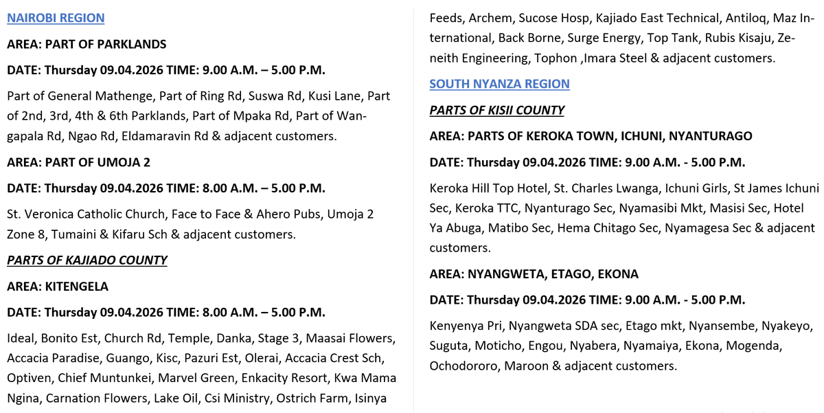 Kenya Power tweet media