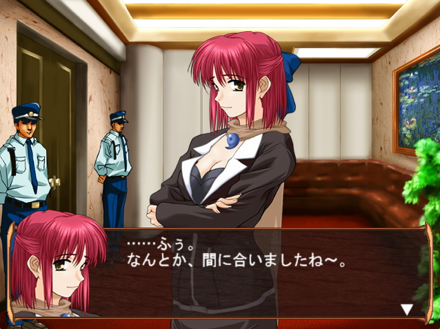 Baust528's tweet photo. At some point I want to play through "Tsuki no Sabaki", a doujin game parodying Ace Attorney featuring Tsukihime's cast. The concept is amazing &amp; I especially love the design of the Mia-inspired Kohaku! https://t.co/LPICNOXeOn