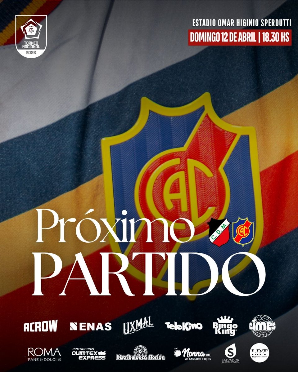 Primera Nacional - Fecha 9
🆚 Deportivo Maipú
🗓️ Domingo 12 de abril
🕛 18.30 hs
🏟️ Estadio Omar Higinio Sperdutti
🗣 Lucas Cavallero
📺LPF Play