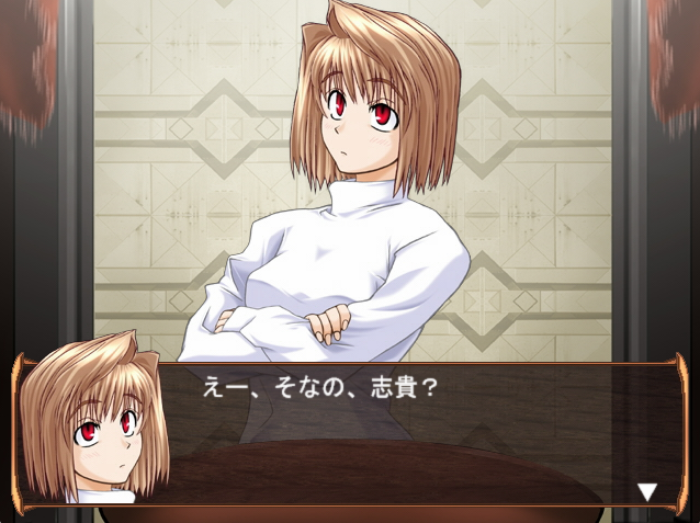 Baust528's tweet photo. At some point I want to play through "Tsuki no Sabaki", a doujin game parodying Ace Attorney featuring Tsukihime's cast. The concept is amazing &amp; I especially love the design of the Mia-inspired Kohaku! https://t.co/LPICNOXeOn