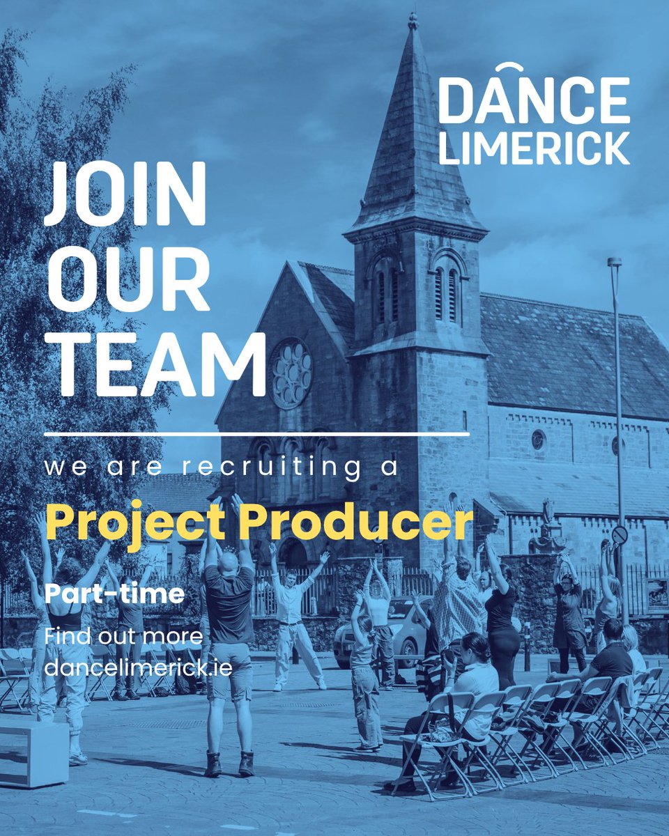 DanceLimerick's tweet image. Join our team!

We are seeking a Project Producer to coordinate the delivery of Square Roots, a community dance project working alongside artists, community groups, and partner organisations in Limerick

Learn more &amp;amp; apply before 11 May
dancelimerick.ie/news/join-our-…

#joinourteam