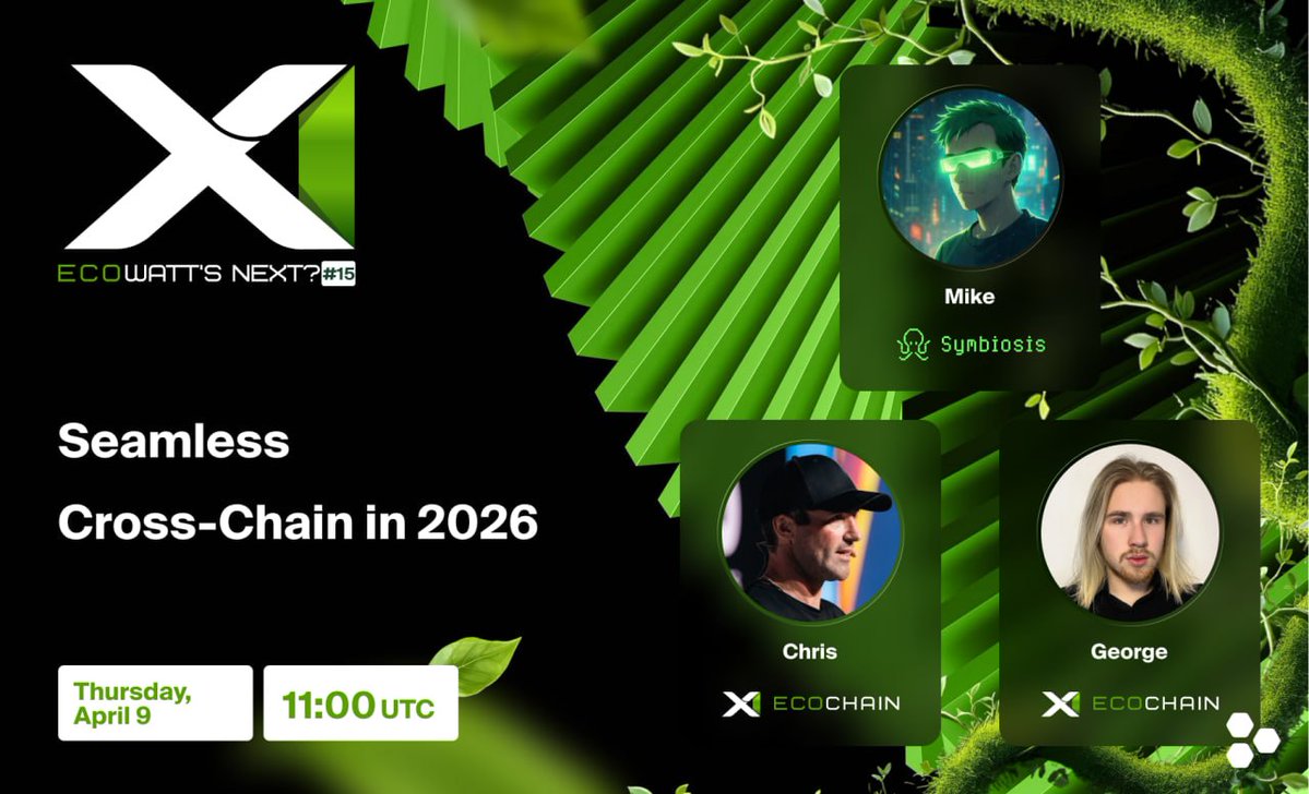 🎙 Seamless Cross-Chain in 2026

🗓 Date: April 9
⏰ Time: 11:00 UTC | 15:00 GST
💬 Location: x.com/i/spaces/1rGmq…

Cross-chain in a single click - that’s the vision. But behind every send button lies a world of complexity.

Mike from <a href="/symbiosis_fi/">Symbiosis</a> will break down what it