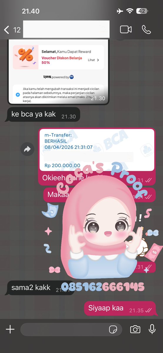 Caca ♡ ⃗ | WA di bio tweet media