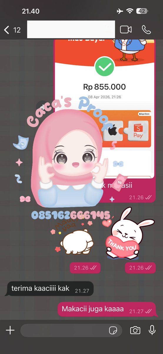 Caca ♡ ⃗ | WA di bio tweet media