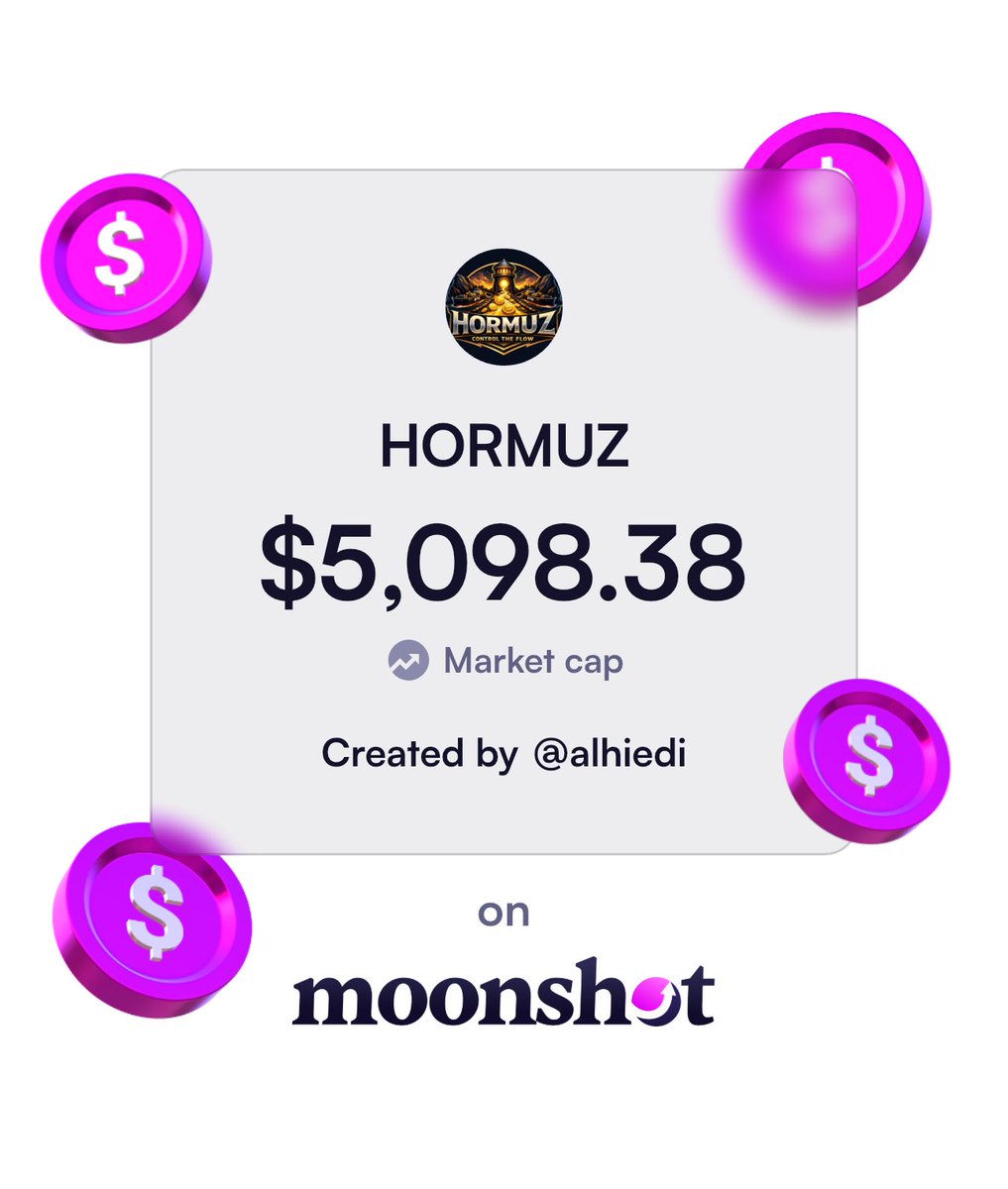 Hormuz_Coin's tweet photo. Check out HormuzCoin on Moonshot: https://t.co/UFXVvVPhXn https://t.co/tbkYg0amrb