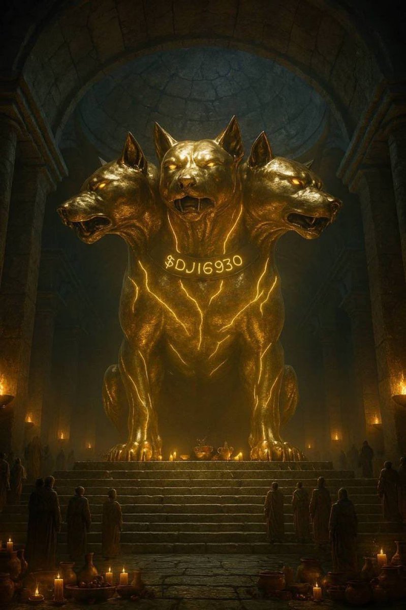 In the temple of conviction, DOWGE stands eternal.
Three guardians. One unstoppable community.

Three heads. Infinite vision.
DOWGE watches the past, commands the present, and owns the future.

While the market sleeps, the guardians watch.
#DOWGE $DJI6930