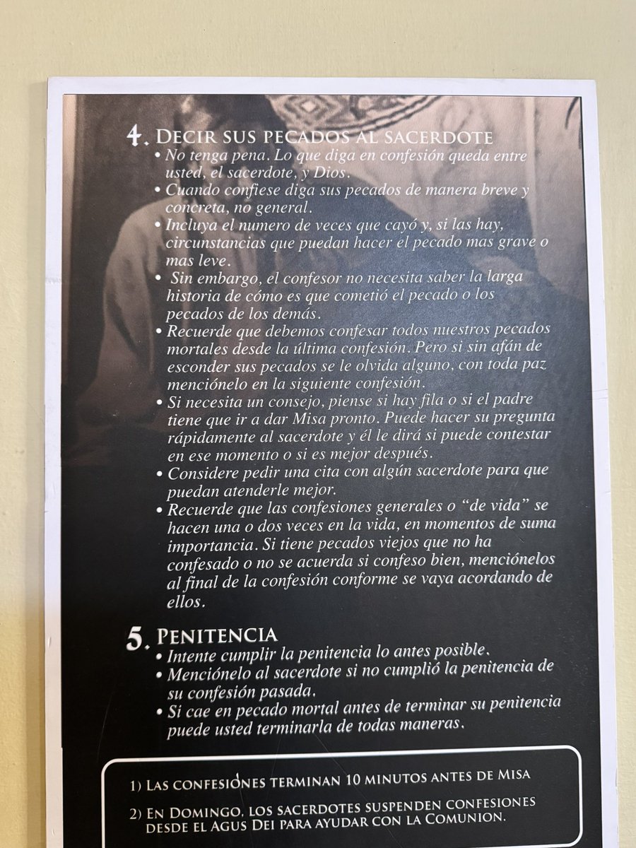 Por si no saben cómo hacer una buena confesión