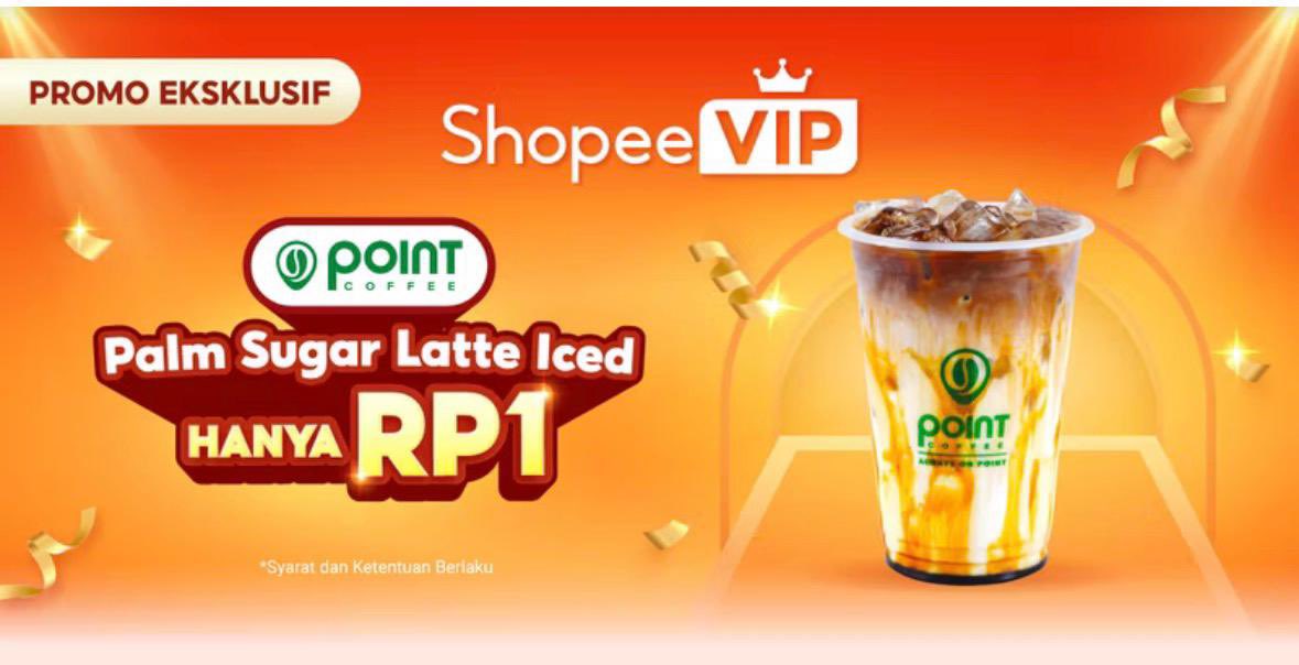 awalnya cuma pengen coba langganan, sekarang malah tiap ada promo gini berasa “untung banget gue join” 😭 point coffee Rp1 sih juara #ShopeeVIPPointCoffeeRP1