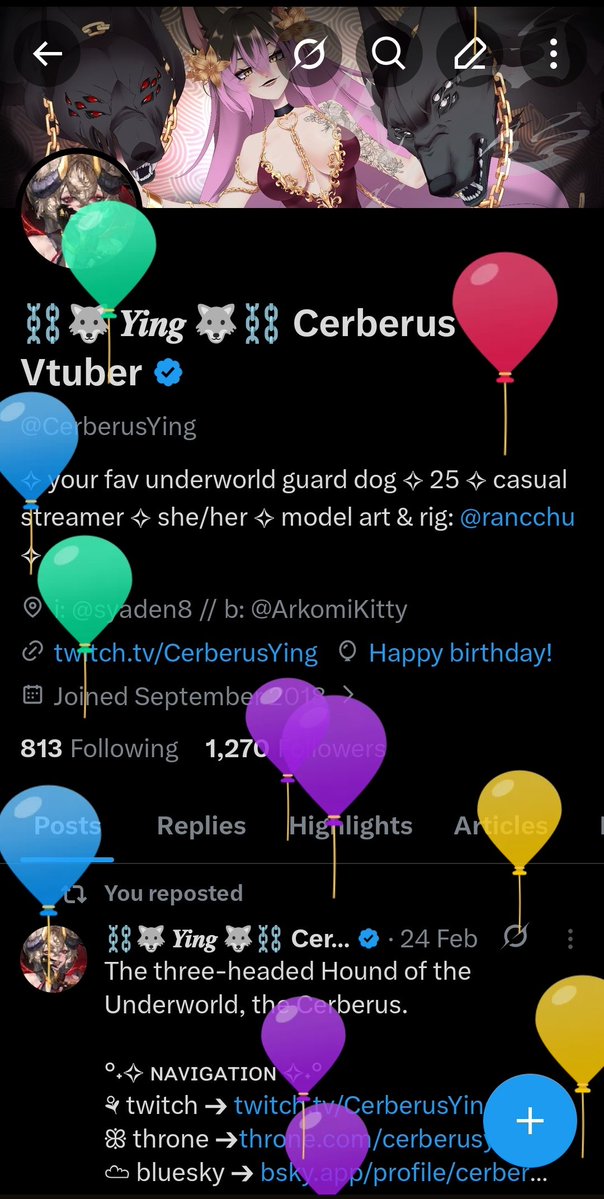 ⛓️🐺 𝒀𝒊𝒏𝒈 🐺⛓️ Cerberus Vtuber tweet media