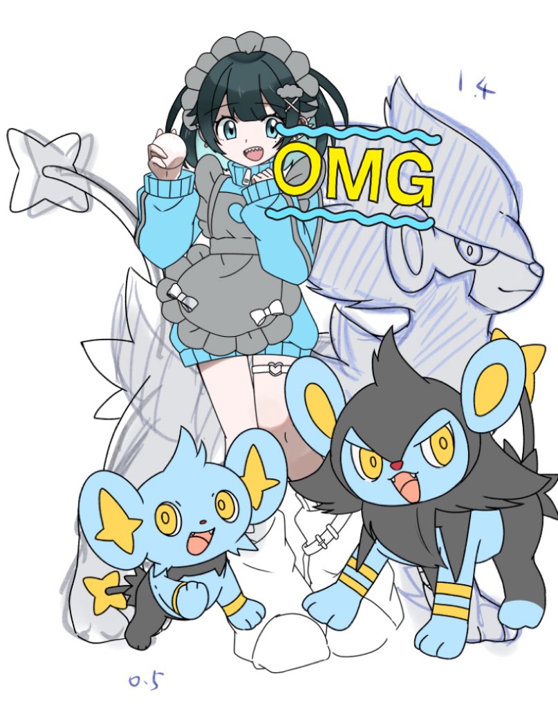 wasabi_8_'s tweet photo. これはずっと前から進んでないポケ絵風落描き
今のバトル用のパーティの絵も描きたいよーඉ  ̫ඉ https://t.co/Ro8b9Kntwf