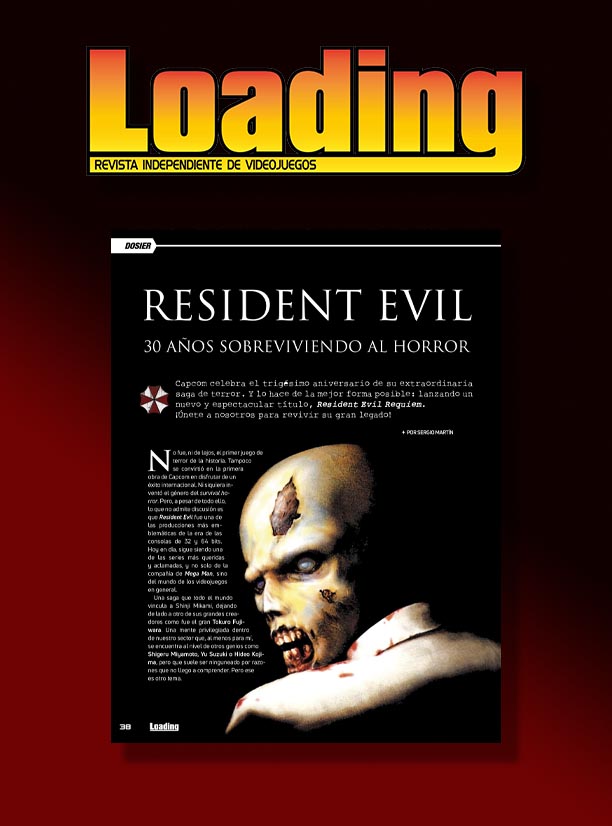 ¡BIENVENIDOS AL MUNDO DEL SURVIVAL HORROR! 

En nuestro n.º 14, Sergio Martín se marca un dossier histórico: 15 páginas repasando toda la trayectoria de Resident Evil.

Orígenes, evolución y curiosidades de la saga de <a href="/Capcom_Es/">Capcom España</a>  ¡Imprescindible!
