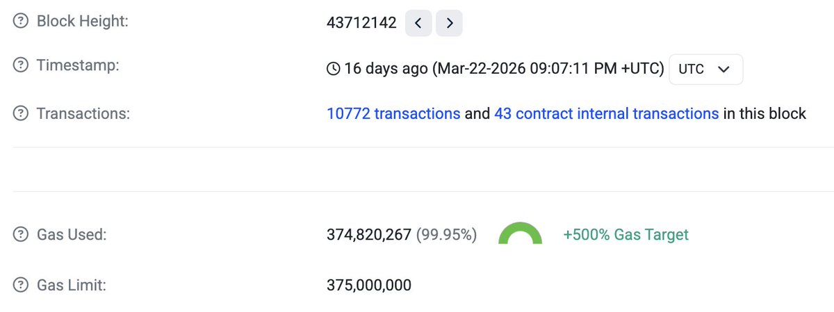 WilsonCusack's tweet image. Making progress!

Been in the trenches with the team building but want to highlight an exciting milestone from a couple weeks ago: 10k transactions in a single block, i.e. 5k TPS.

Results of the team's work on scaling and stability. Onward!

basescan.org/block/43712142
