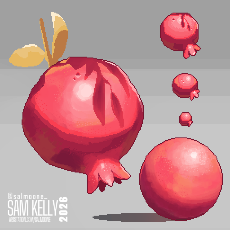 salmoone_'s tweet photo. Pomegranate <3 #pixelart #gameart #art https://t.co/JouIlrFPZB