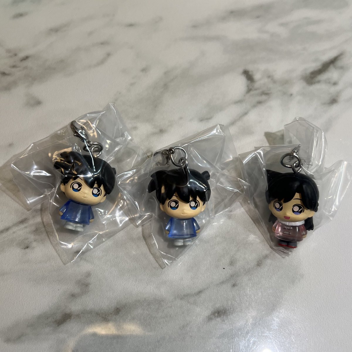 07_chan_ym's tweet photo. 名探偵コナン　めじるし　アクセサリー3 
ガチャ　交換

【譲】工藤新一・毛利蘭

【求】コナン

大阪市内手渡し又は郵送希望です。
お気軽にお声掛けください🌷 https://t.co/TC9B9Sdjfl