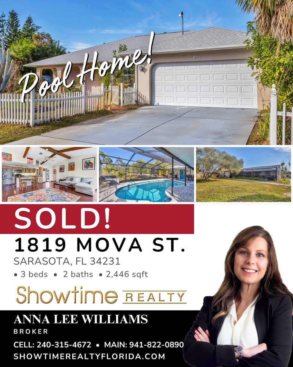 ShowtimeRealEst's tweet image. 🌴🎉 𝗝𝗨𝗦𝗧 𝗦𝗢𝗟𝗗 | 𝗙𝗿𝗼𝗺 𝗰𝗼𝗻𝘁𝗿𝗮𝗰𝘁 𝘁𝗼 𝗰𝗹𝗼𝘀𝗶𝗻𝗴—𝗸𝗲𝘆𝘀 𝗱𝗲𝗹𝗶𝘃𝗲𝗿𝗲𝗱!
📍 𝟭𝟴𝟭𝟵 𝗠𝗼𝘃𝗮 𝗦𝘁, 𝗦𝗮𝗿𝗮𝘀𝗼𝘁𝗮, 𝗙𝗟 𝟯𝟰𝟮𝟯𝟭

#YouOnlyLiveOnceLetMeShowYouWhere #JustSold #ShowtimeRealty #AnnaLeeWilliams #RealEstateSuccess #PoolHome #NoHOA