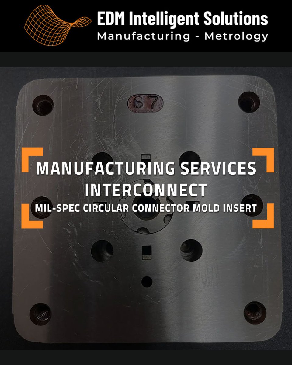 EDMIntSolutions's tweet photo. This Mil-Spec 38399 Circular Connector Mold Insert supports custom connector production for the aerospace and defense sectors.

🔸 Hardened Tool Steel
🔸 Wire &amp; Sinker EDM + Precision Grinding
🔸 Tolerances of ±0.0002”
🔸 Verified by in-house 3D Metrology

https://t.co/E0TMvAi2wZ https://t.co/9iZBrk2sry